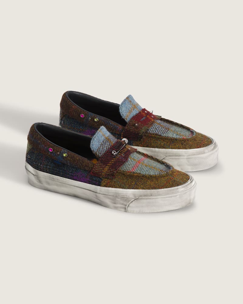 Туфли Vans Premium Harris Tweed® Loafer 53 Shoe, цвет: Коричневый — фото 2