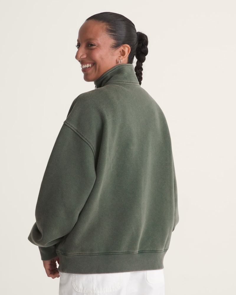 Женские толстовки Vans Funnel Neck, цвет: Зелёный — фото 2