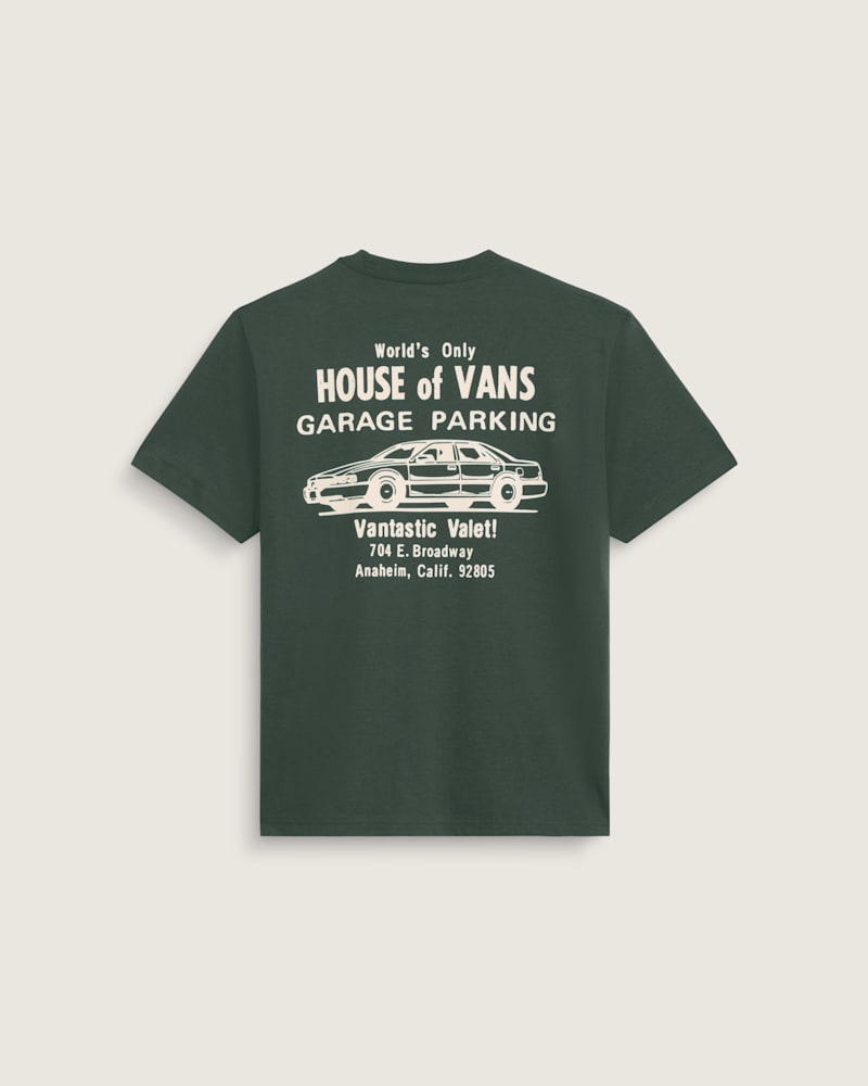 Мужская футболка Vans Valet Short Sleeve, цвет: Зелёный