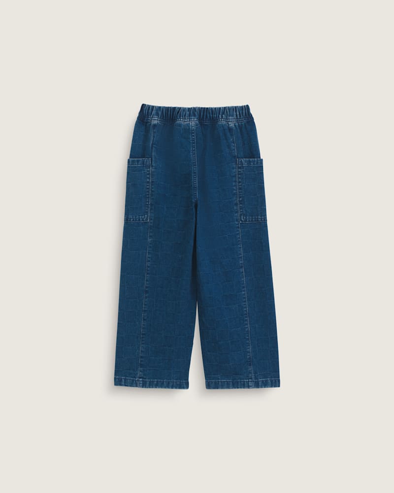 Детские брюки Vans Naithin 2.0 Ewaist Dobby Denim Pant, цвет: Индиго синий — фото 3
