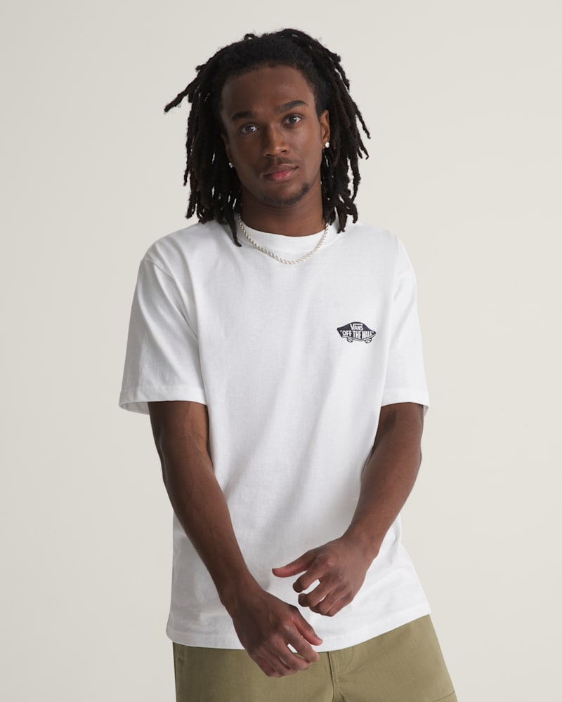 Мужская футболка Vans Double Standard Fill Short Sleeve, цвет: Белый — фото 3
