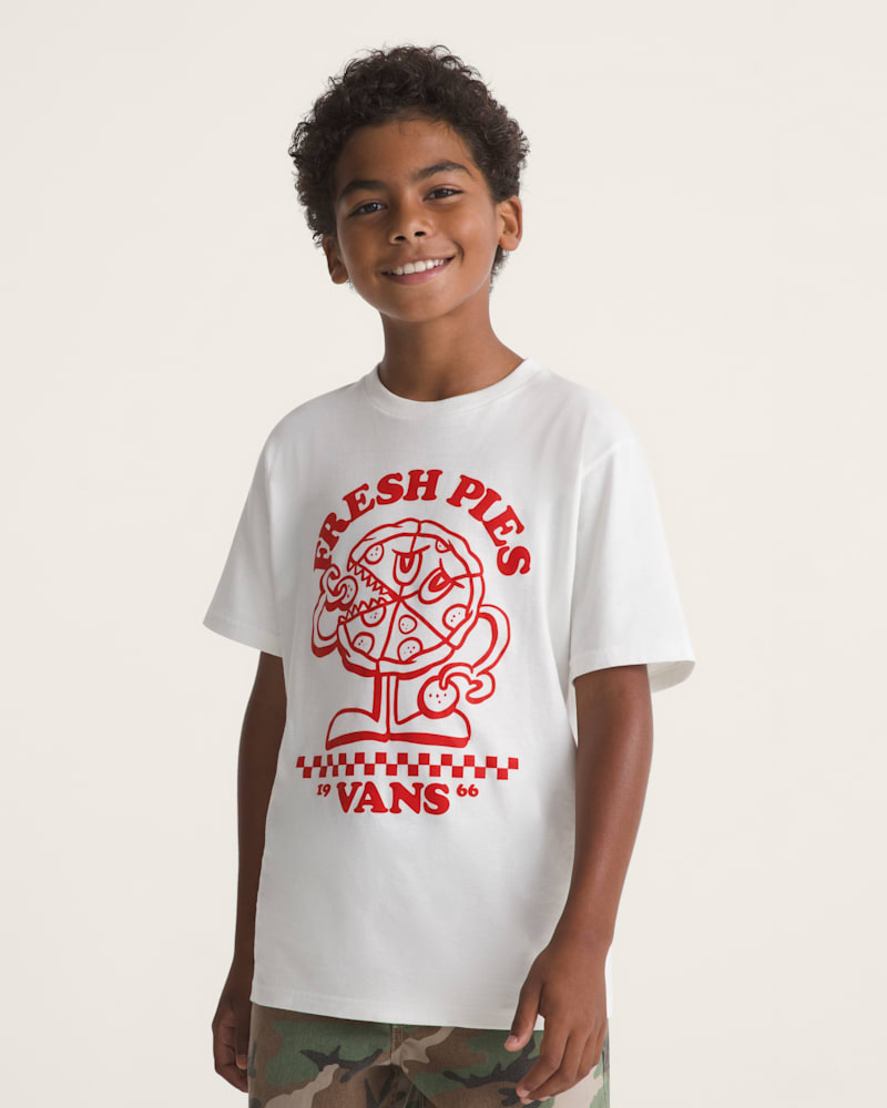 Детская футболка Vans Fresh Pies Short Sleeve, цвет: Зефирный белый — фото 3