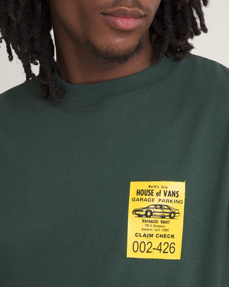 Мужская футболка Vans Valet Short Sleeve, цвет: Зелёный — фото 5