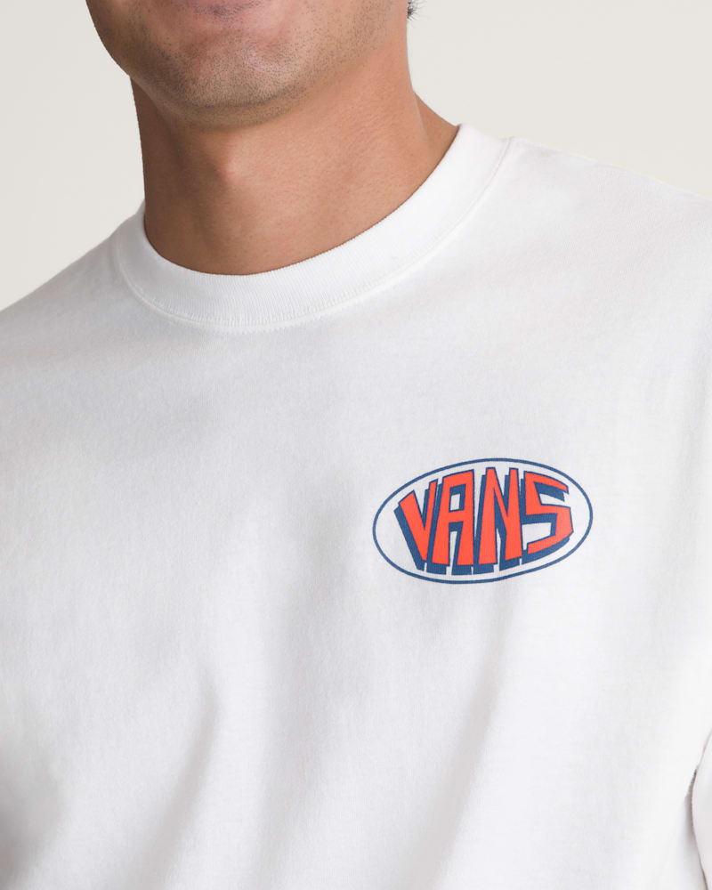 Мужская футболка Vans Panoramic Short Sleeve, цвет: Белый — фото 5
