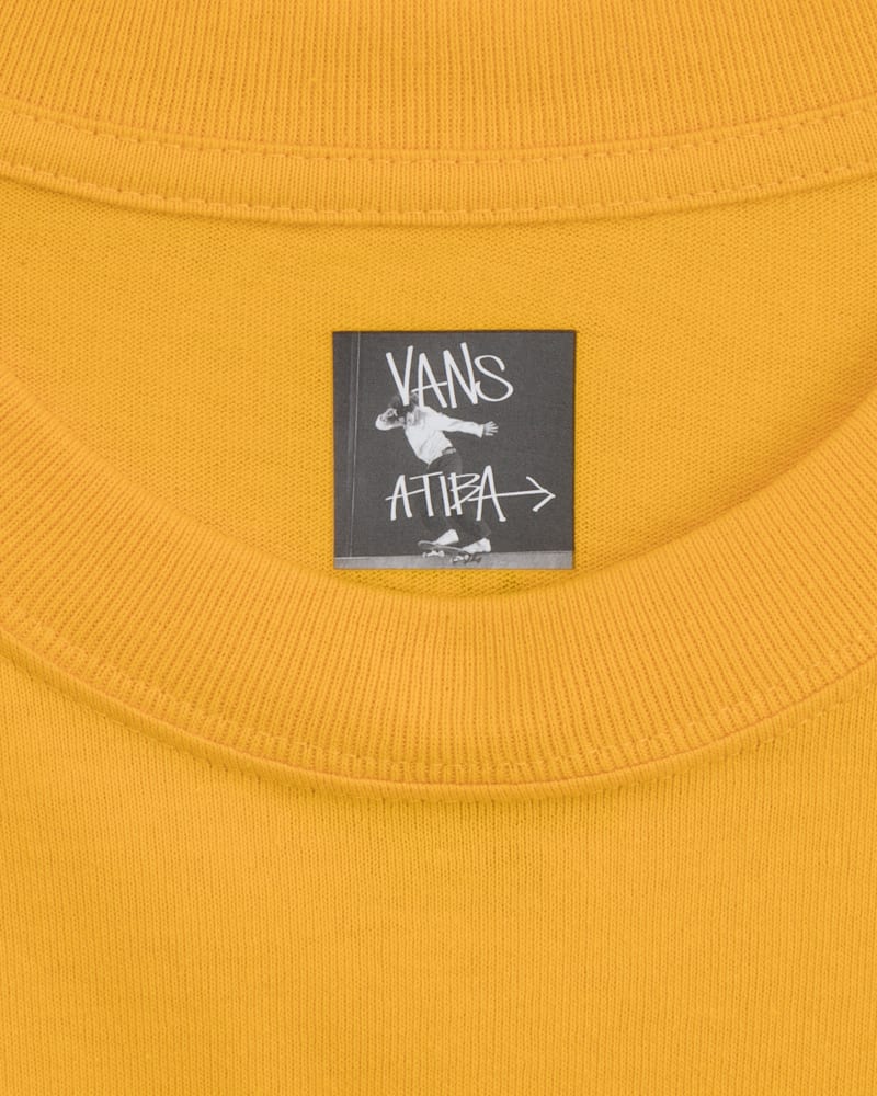 Мужская футболка Vans X Atiba Long Sleeve, цвет: Жёлтый — фото 5