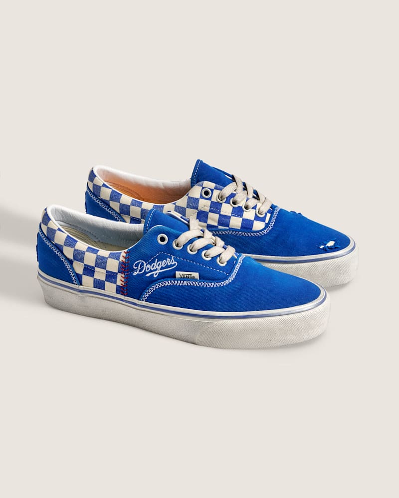 Мужские кроссовки Vans MLB™ Los Angeles Dodgers™ Classic Era, цвет: Синий белый — фото 2