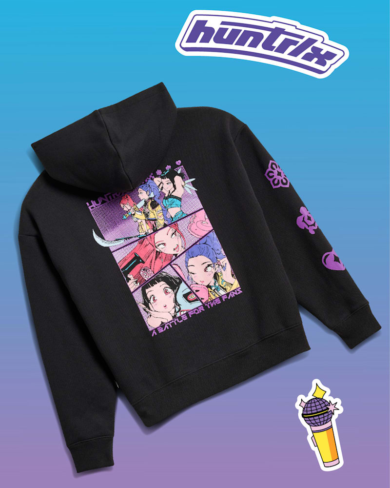 Детские свитеры KPop Demon Hunters x Vans Kids For The Fans Pullover, цвет: Чёрный — фото 3