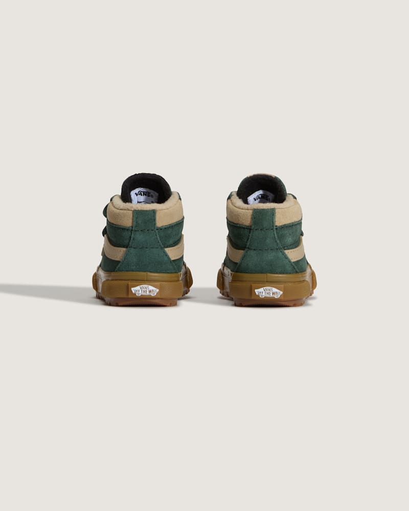 Кроссовки Vans SK8-Mid V Insulated Shoe для малышей, цвет: Карамельный зелёный — фото 4