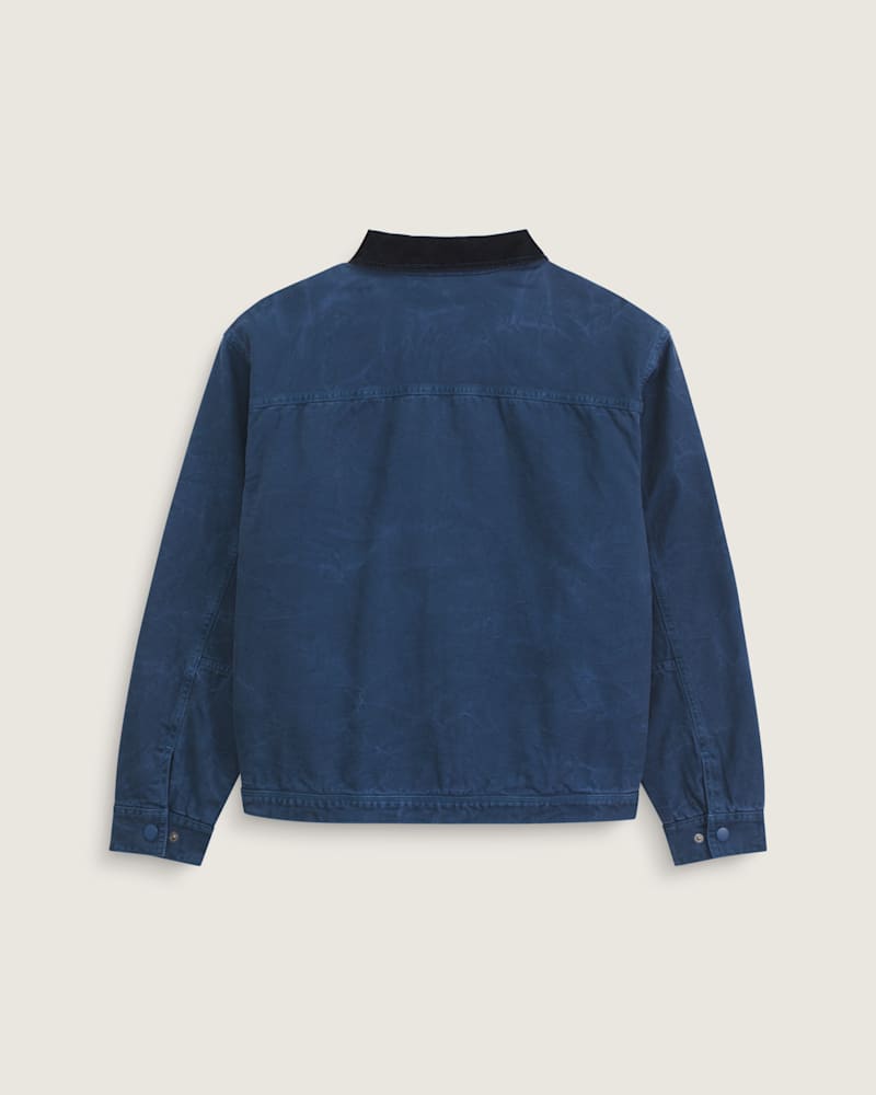 Мужская куртка Vans Nico Cropped Chore Canvas, цвет: Насыщенный тёмно-синий — фото 2