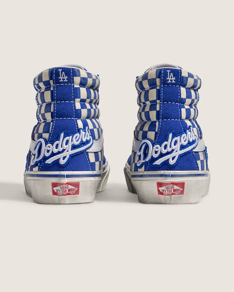 Мужские кроссовки Vans MLB™ Los Angeles Dodgers™ Sk8-Hi, цвет: Синий белый — фото 4