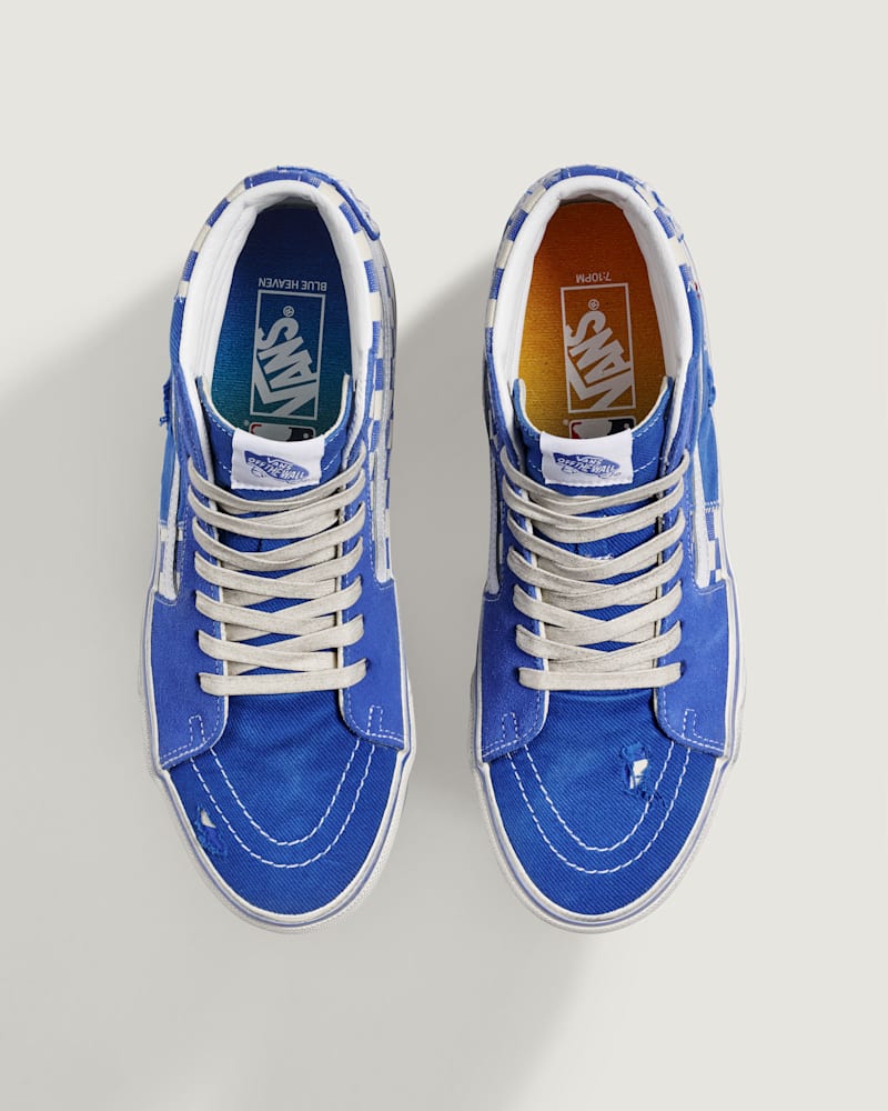 Мужские кроссовки Vans MLB™ Los Angeles Dodgers™ Sk8-Hi, цвет: Синий белый — фото 5