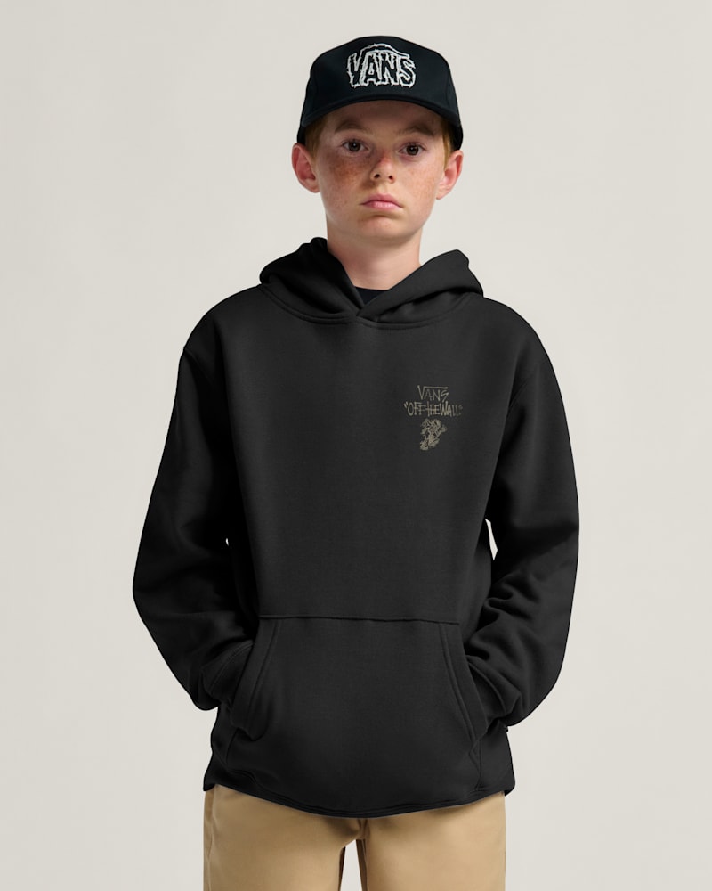 Детский свитер Vans Let Loose Pullover, цвет: Чёрный — фото 3