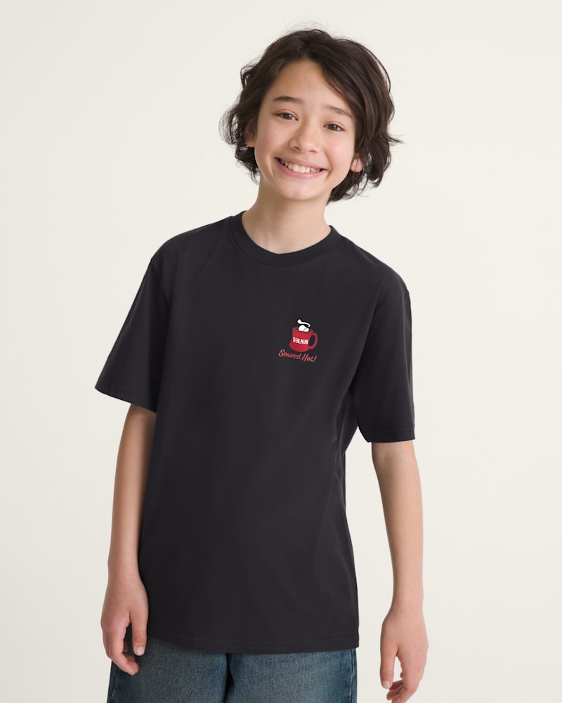 Детская футболка Vans Served Hot Short Sleeve, цвет: Чёрный — фото 3