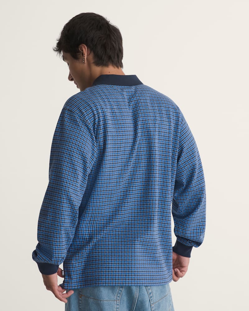 Мужской топ Vans Javon Long Sleeve Knit, цвет: Ночной синий — фото 4