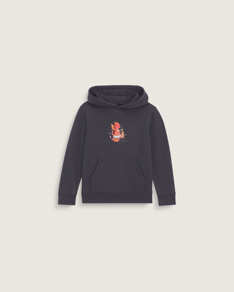 Детская толстовка Vans Dragon Elements Pullover, цвет: Угольный серый — фото 2