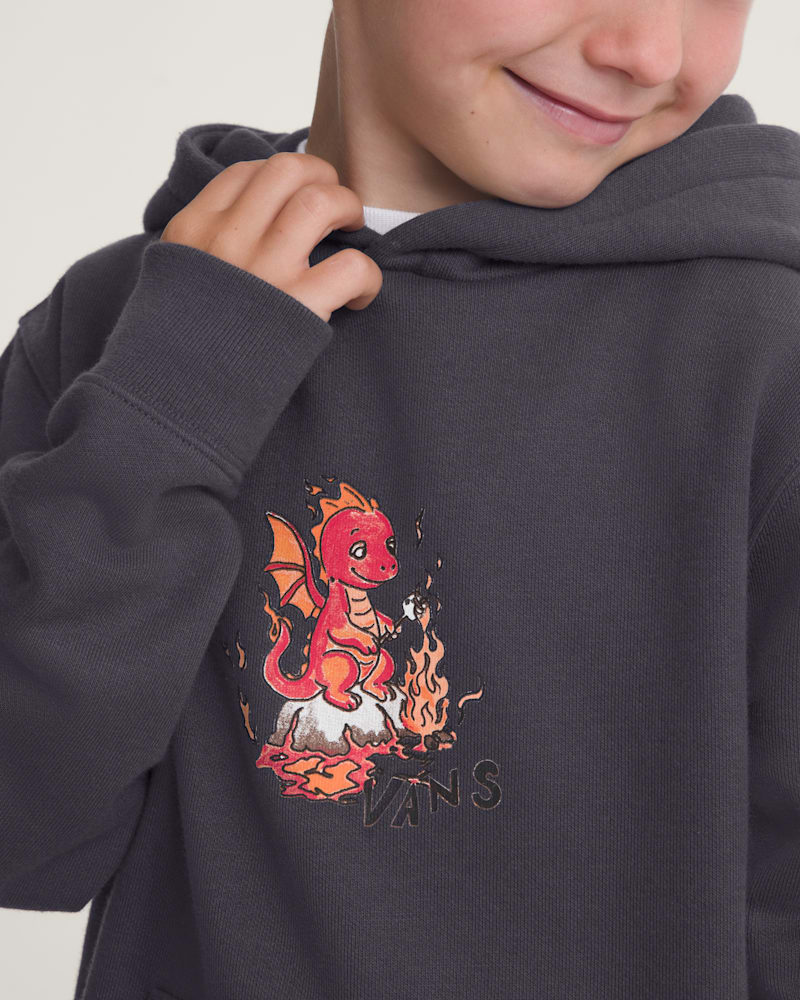 Детская толстовка Vans Dragon Elements Pullover, цвет: Угольный серый — фото 5