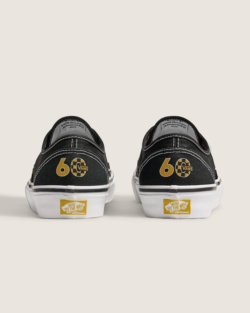 Мужские кроссовки Vans Van Doren Approved Skate Authentic, цвет: Чёрный / Насыщенный белый — фото 4