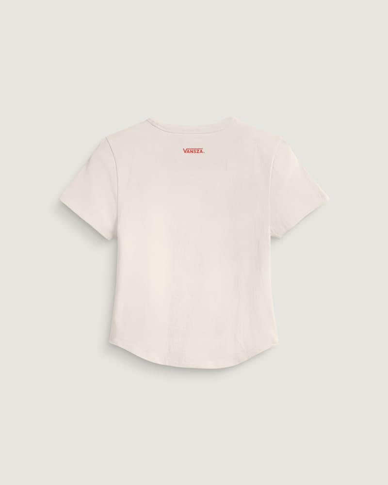 Женская футболка Vans Vansza Baby Tee, цвет: Белый — фото 2