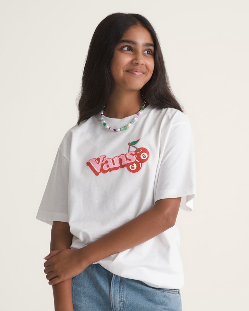 Детская футболка Vans Cherry On Top Short Sleeve, цвет: Белый — фото 3
