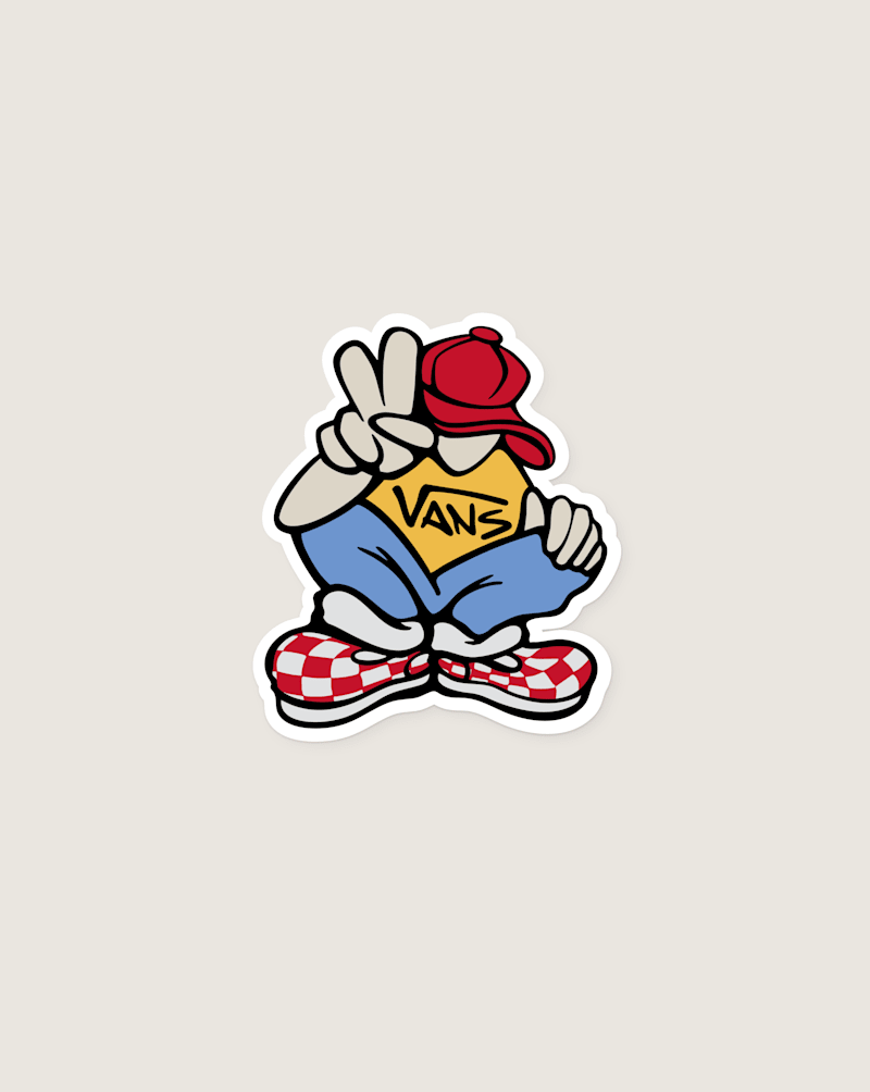 Кепки Vans Waffle Shop & Checks Character Sticker Sheet