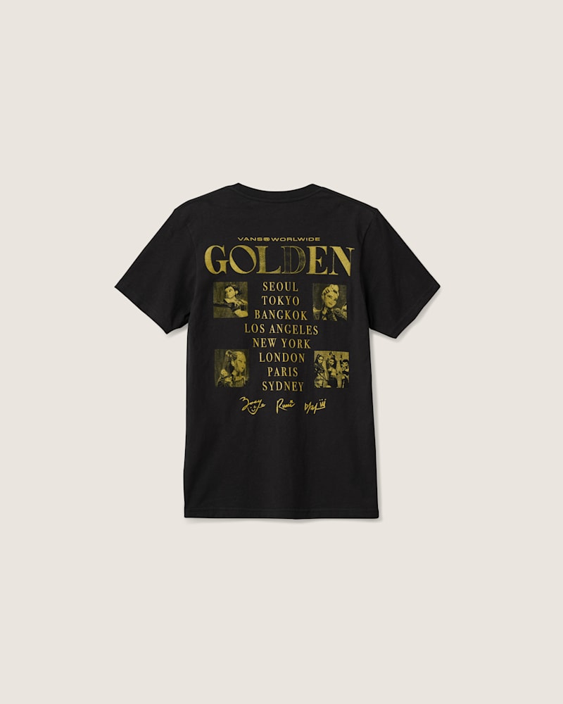 Мужские футболки Vans KPop Demon Hunters x Vans Little Kids Takedown Tour T-Shirt — фото 2