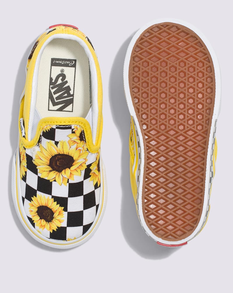 Мужские кроссовки Vans Customs Toddler Classic Slip-On Checkerboard Shoe — фото 3