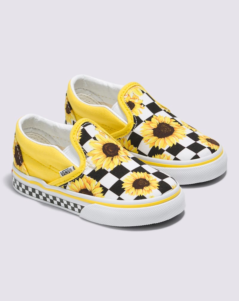 Мужские кроссовки Vans Customs Toddler Classic Slip-On Checkerboard Shoe — фото 2