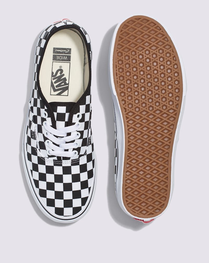 Мужские кроссовки Vans Customs Authentic Checkerboard Wide Shoe — фото 3