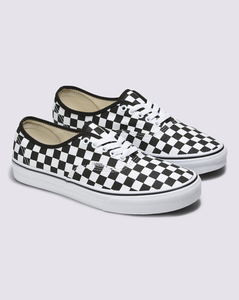 Мужские кроссовки Vans Customs Authentic Checkerboard Wide Shoe — фото 2