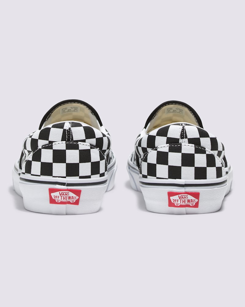 Мужские кроссовки Vans Customs Classic Slip-On Checkerboard Wide Shoe — фото 4