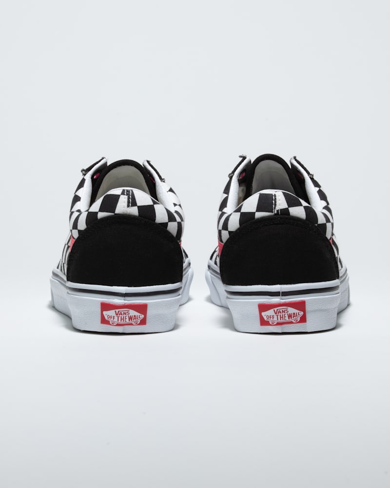 Мужские кроссовки Vans Customs Old Skool Checkerboard Wide Shoe — фото 4