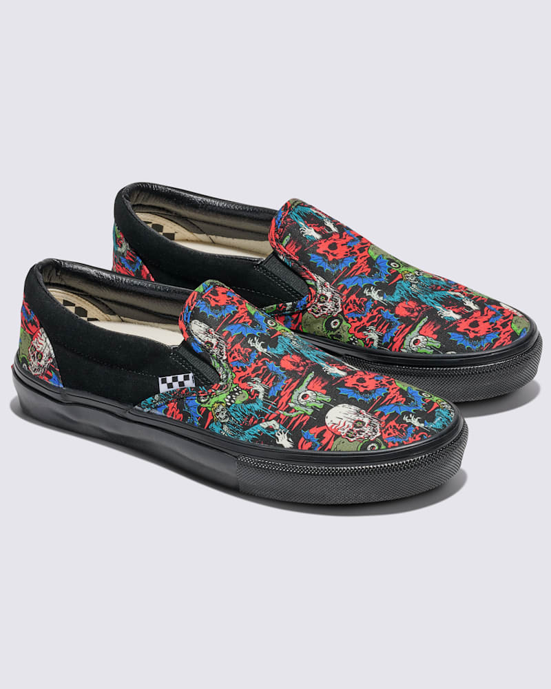 Мужские кроссовки Vans Customs Skate Slip-On Halloween Shoe — фото 2