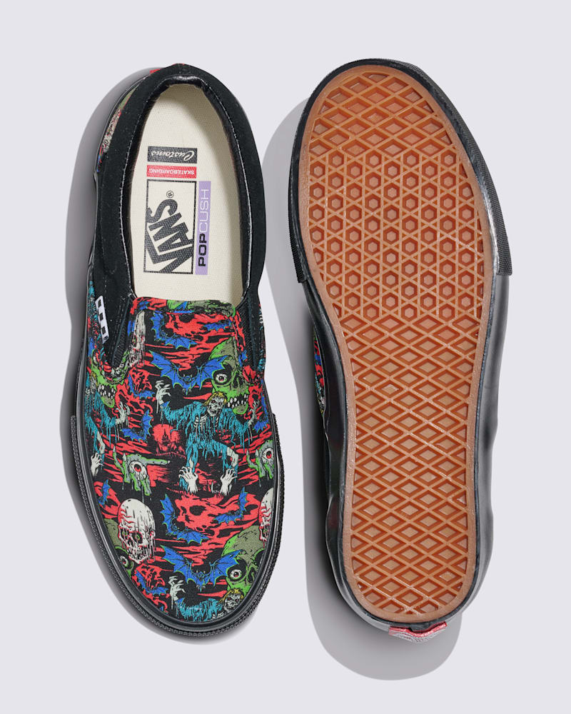 Мужские кроссовки Vans Customs Skate Slip-On Halloween Shoe — фото 3