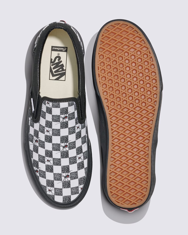 Мужские кроссовки Vans Customs Classic Slip-On Halloween Checkerboard Shoe — фото 3