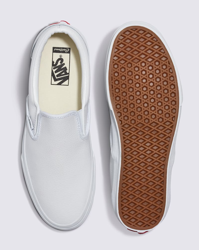 Мужские кроссовки Vans Customs Classic Slip-On Leather Shoe — фото 3