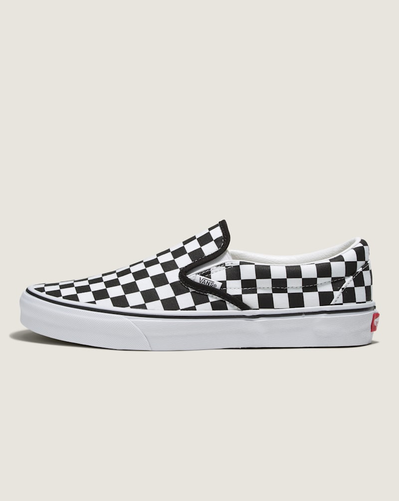 Мужские кроссовки Vans Customs Classic Slip-On Checkerboard Wide Shoe
