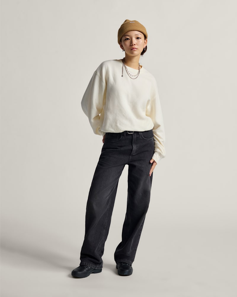 Женские брюки Vans Sirelle 5 Pocket Denim Puddle Pants — фото 3