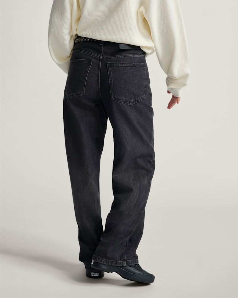 Женские брюки Vans Sirelle 5 Pocket Denim Puddle Pants — фото 4