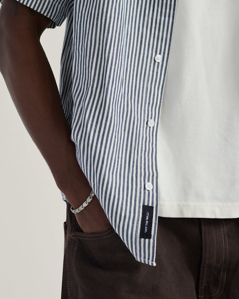 Мужские рубашки Vans Lawson Stripe Button Up Shirt — фото 5