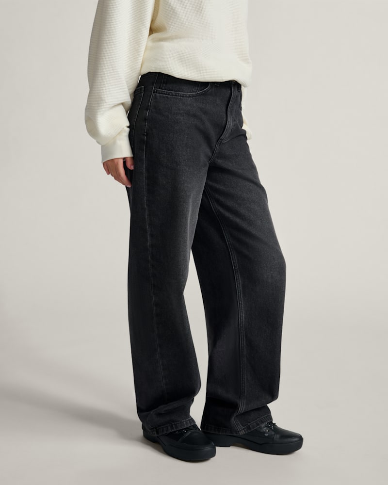 Женские брюки Vans Sirelle 5 Pocket Denim Puddle Pants — фото 2