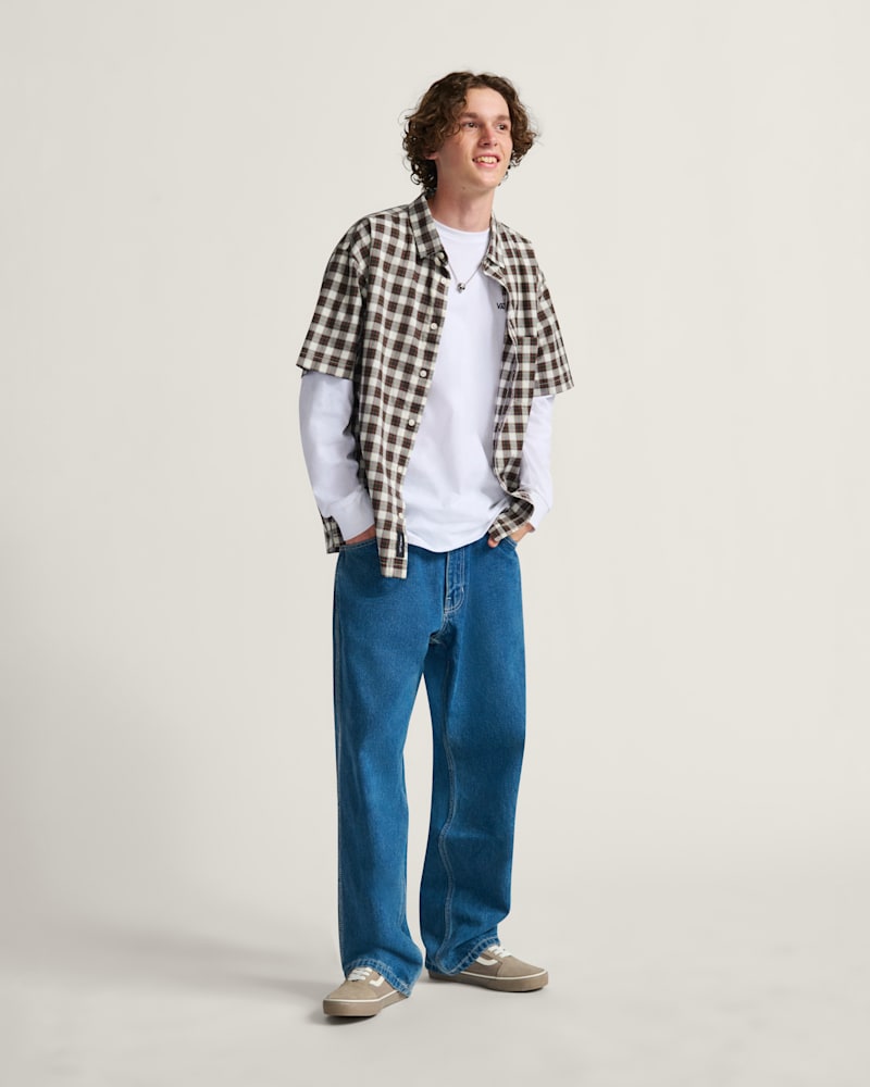Мужские рубашки Vans Monte Plaid Button Up Shirt — фото 4
