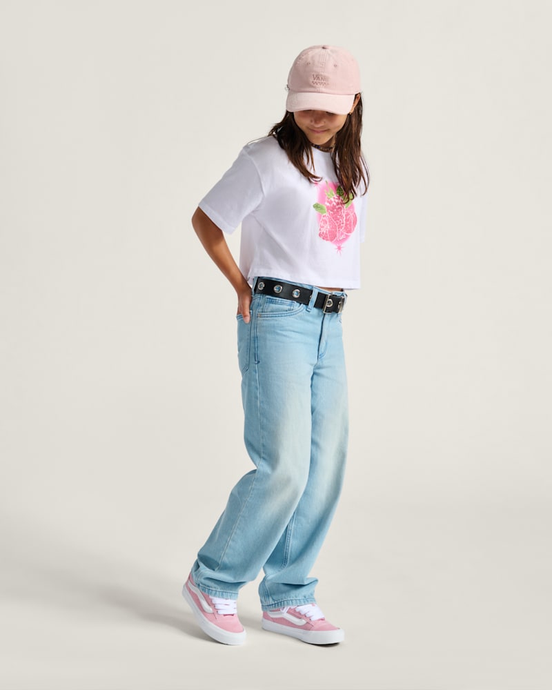 Детские брюки Vans Kids Sirelle Denim Puddle Pants — фото 4