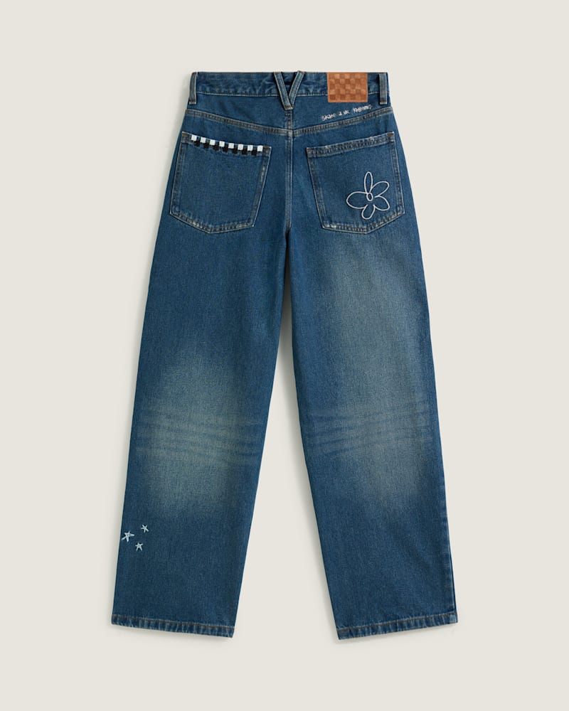 Женские брюки Vans Sirelle Embroidered Denim Pants — фото 2