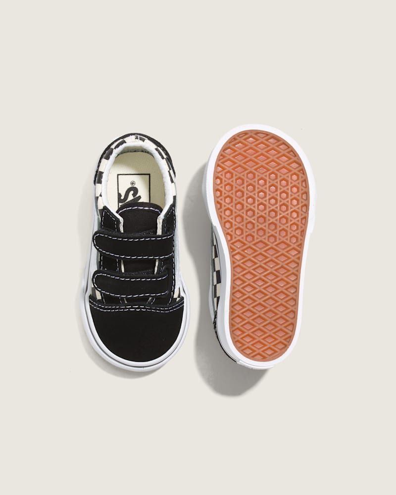 Мужские кроссовки Vans Toddler Old Skool V Checkerboard Shoe — фото 3