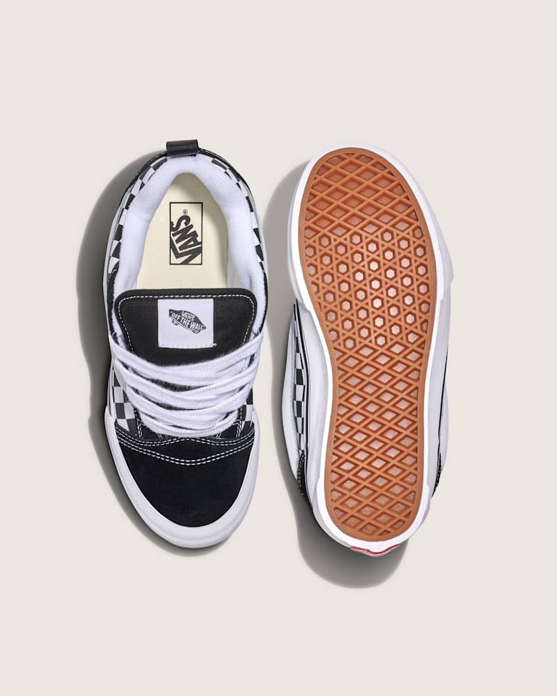 Детские кроссовки Vans Little Kids Knu Skool Checkerboard Shoe — фото 3