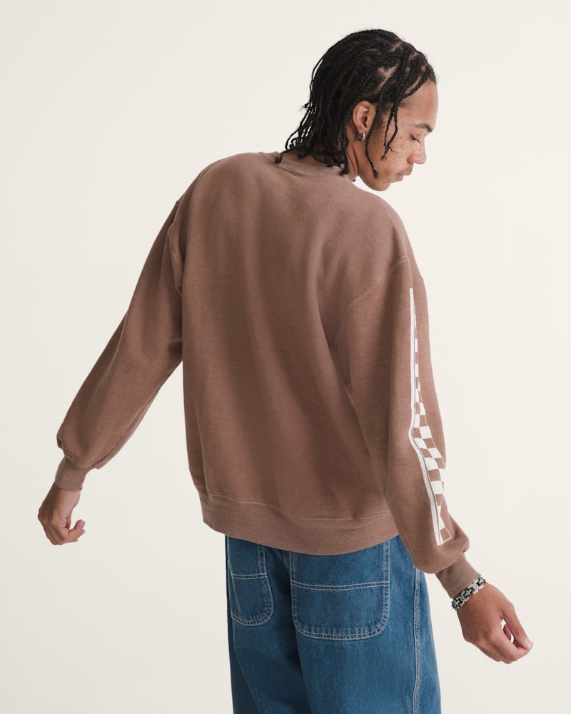 Женские худи Vans Waffle Shop Checkerboard Vans Style Crew Sweatshirt — фото 2