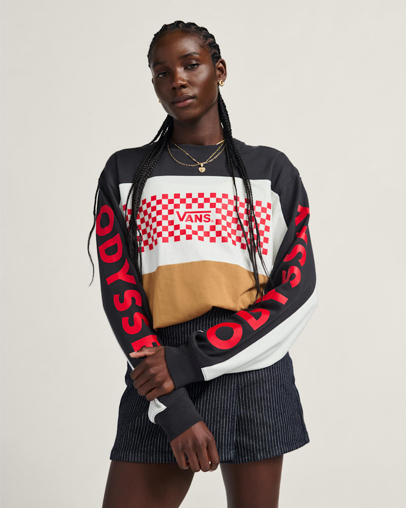 Женские топы Vans X Odyssey Long Sleeve Jersey — фото 4