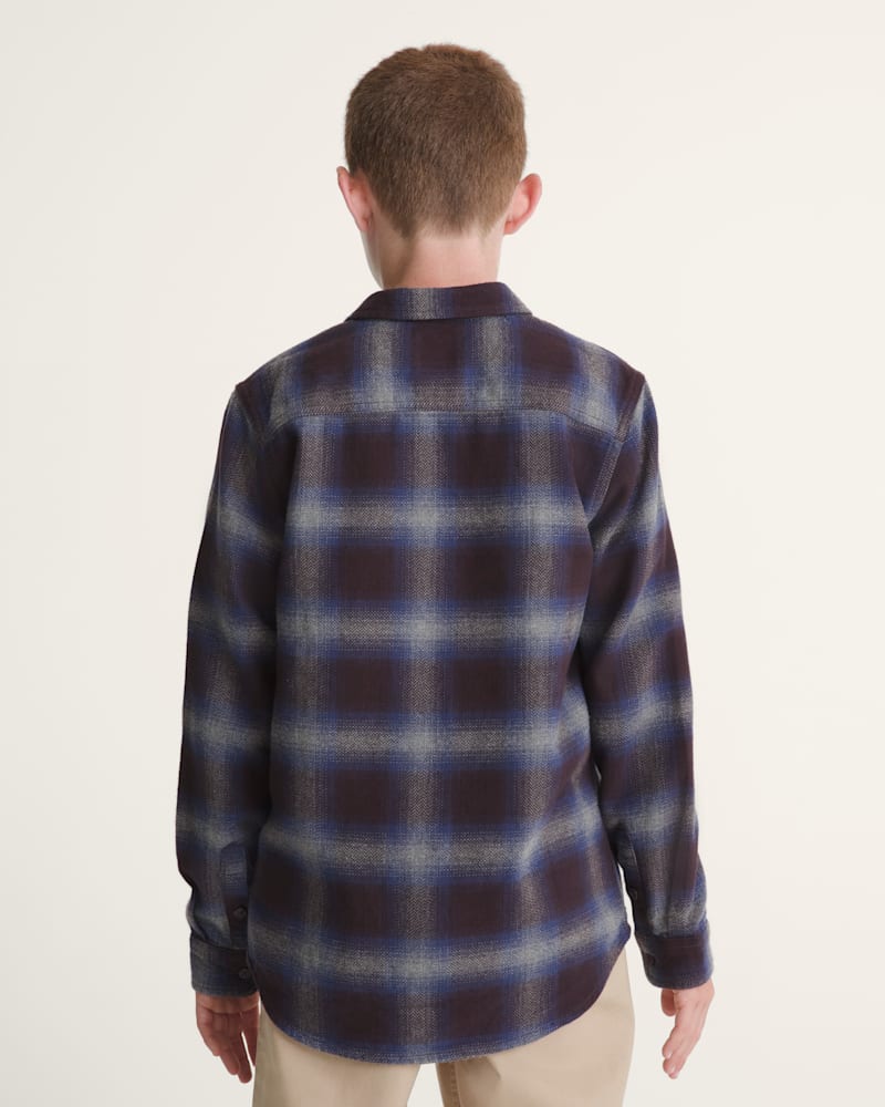 Мужские рубашки Vans Kids Bixby Plaid Flannel Shirt — фото 4