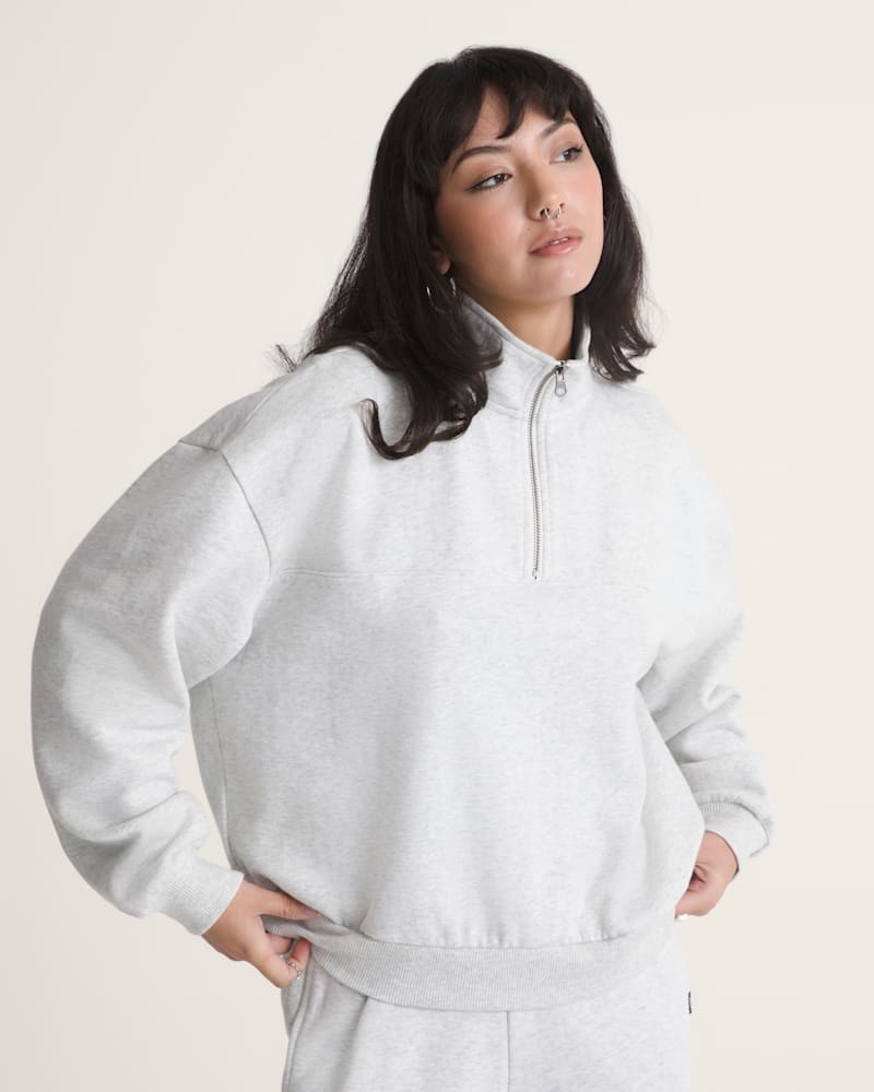 Женские худи Vans Script Logo Mock Neck Sweatshirt — фото 3