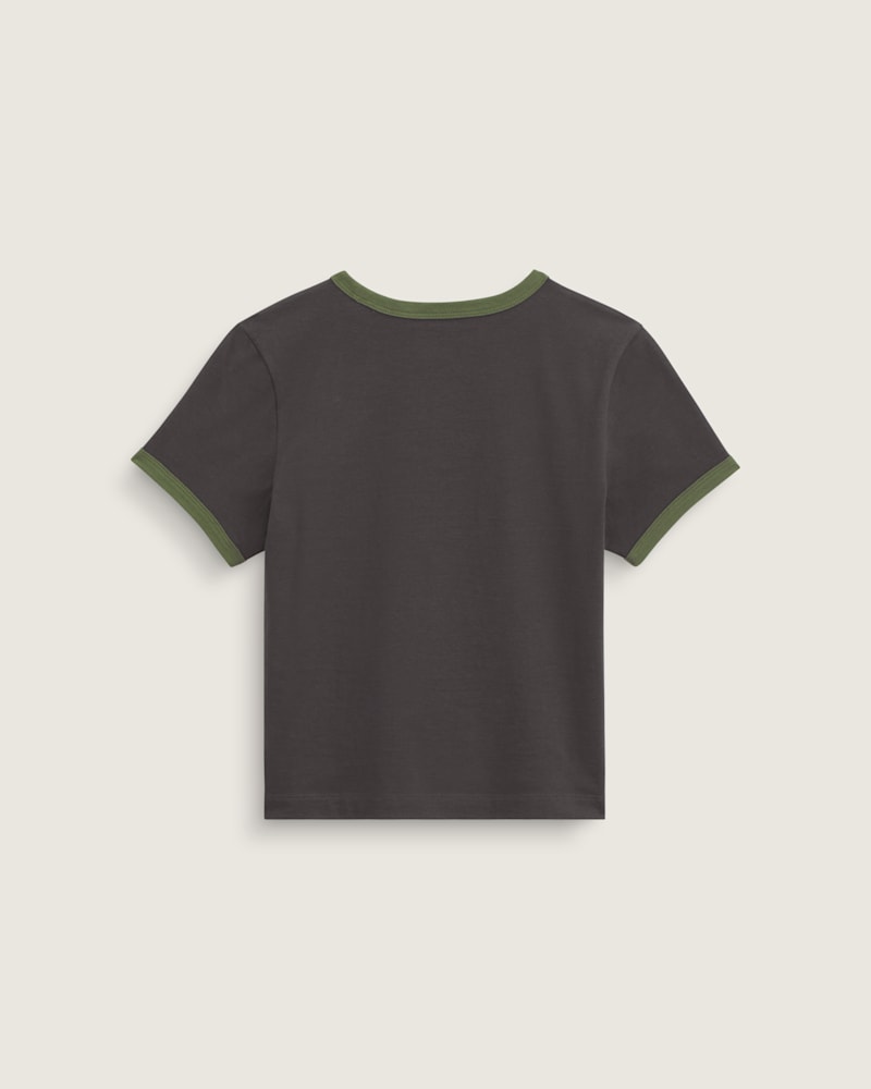Женские футболки Vans Circle V Ringer T-Shirt — фото 2